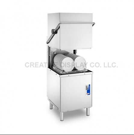 Hood shop type dishwasher